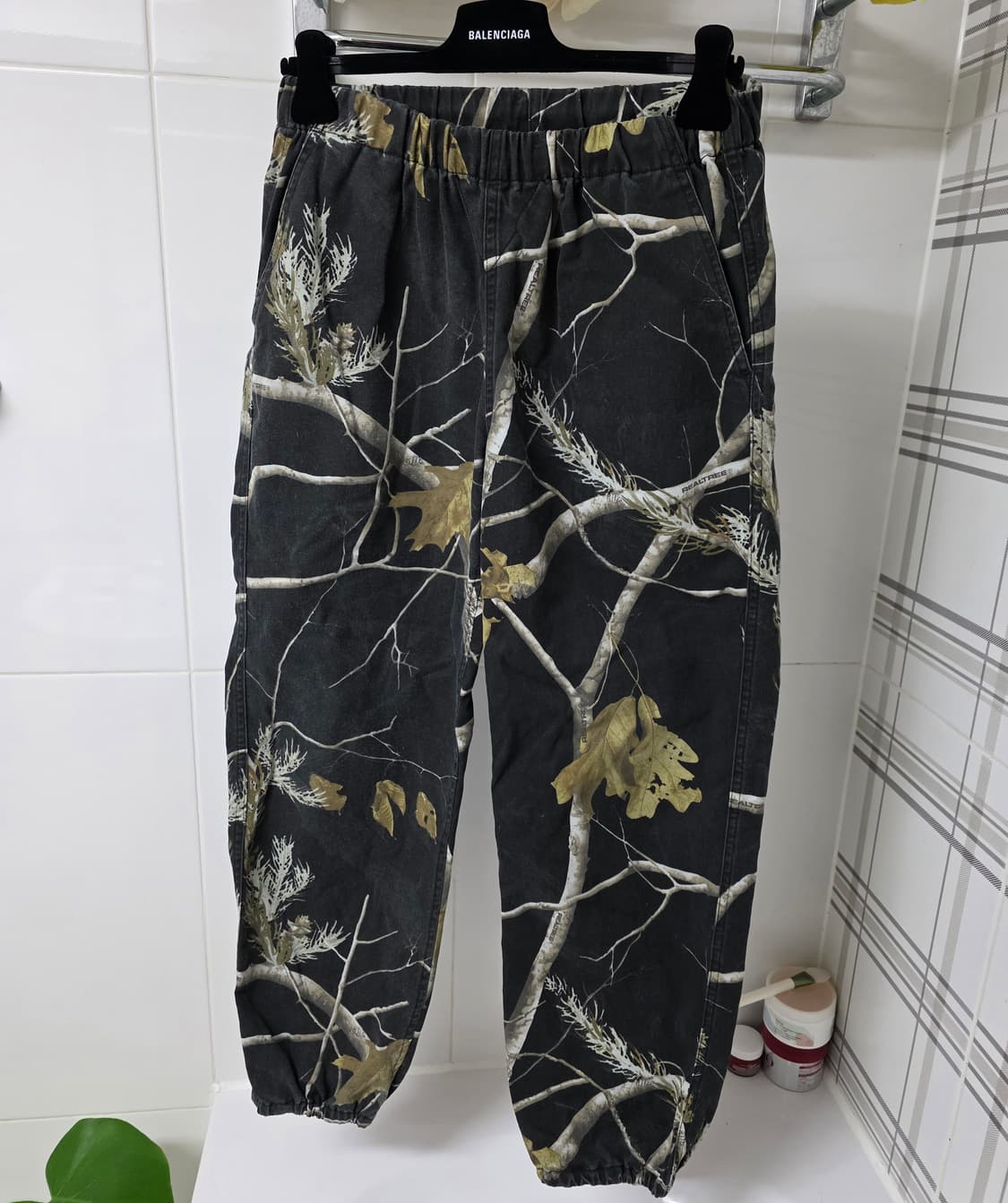 슈프림 리얼트리 카모 팬츠 블랙 상품이미지1