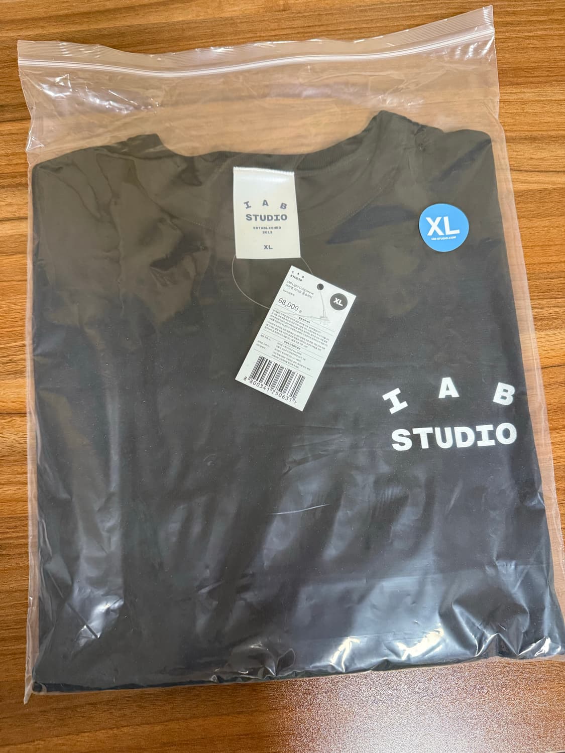 아이앱 스튜디오 롱슬리브 블랙 xl판매합니다 상품이미지2