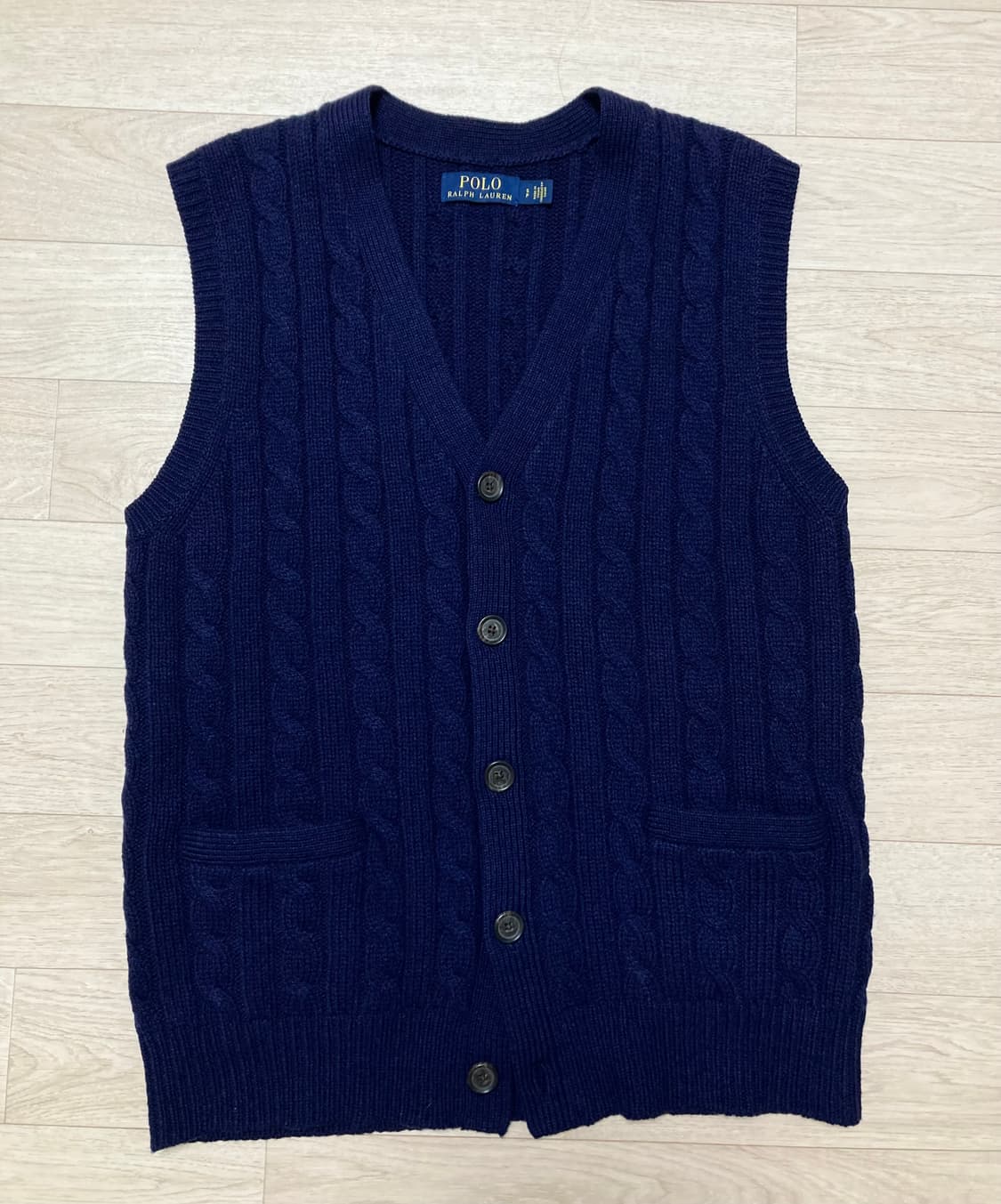폴로 캐시미어 베스트 S(95-100)판매 상품이미지2