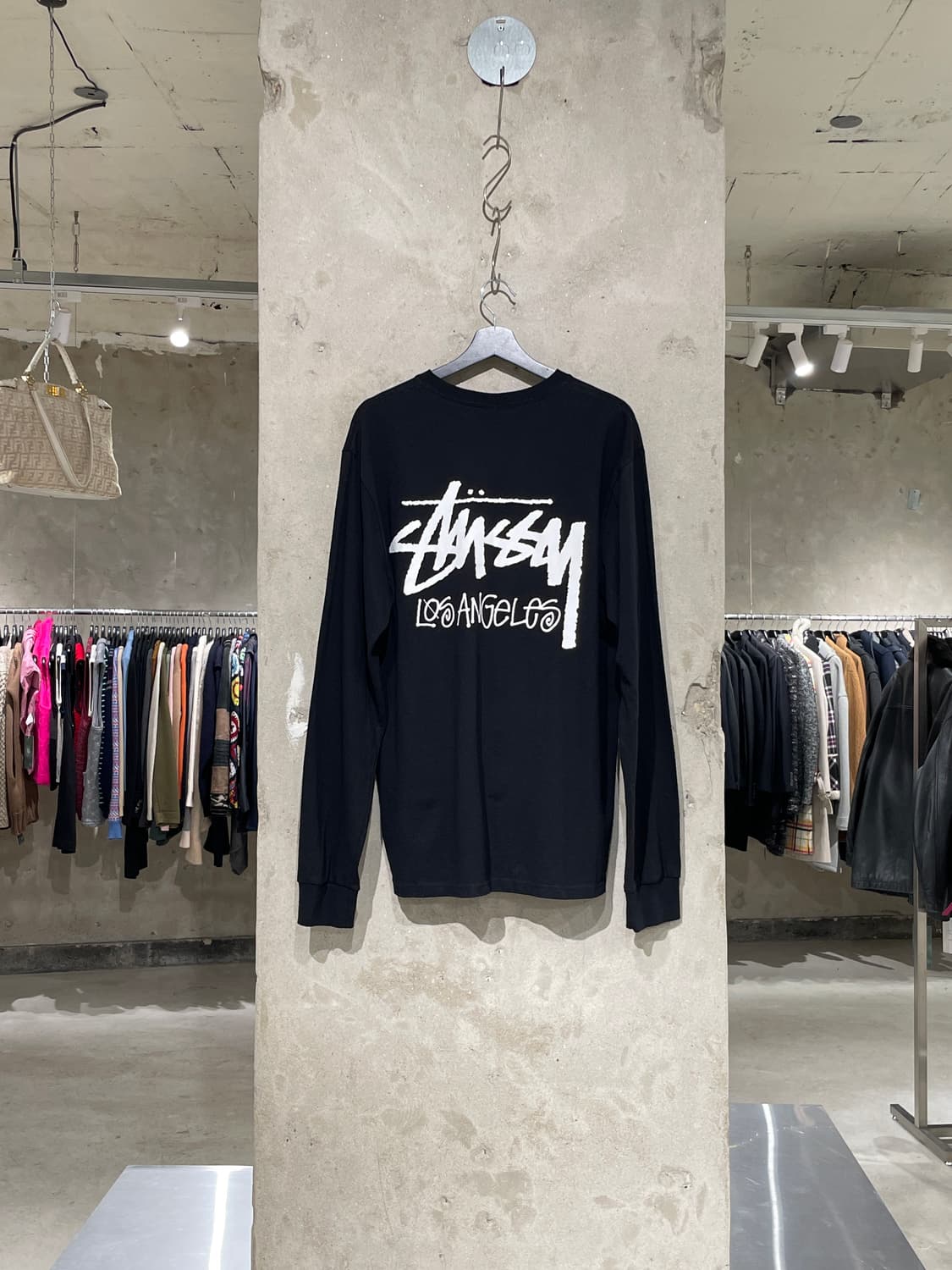 스투시 블랙 로스앤젤레스 코튼 롱 슬리브 상품이미지6
