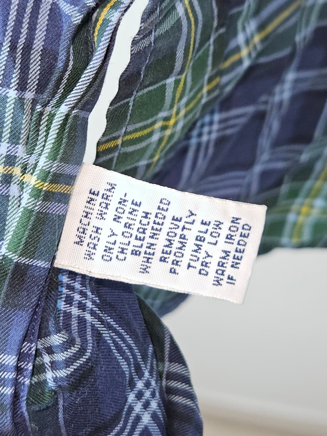 폴로 랄프로렌 코튼 체크셔츠 그린블루 정품 클래식핏 100 상품이미지5