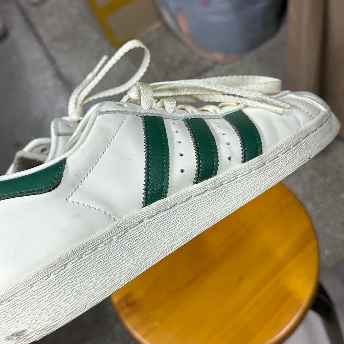 아디다스 슈퍼스타 오프화이트 다크그린 280 상품이미지4