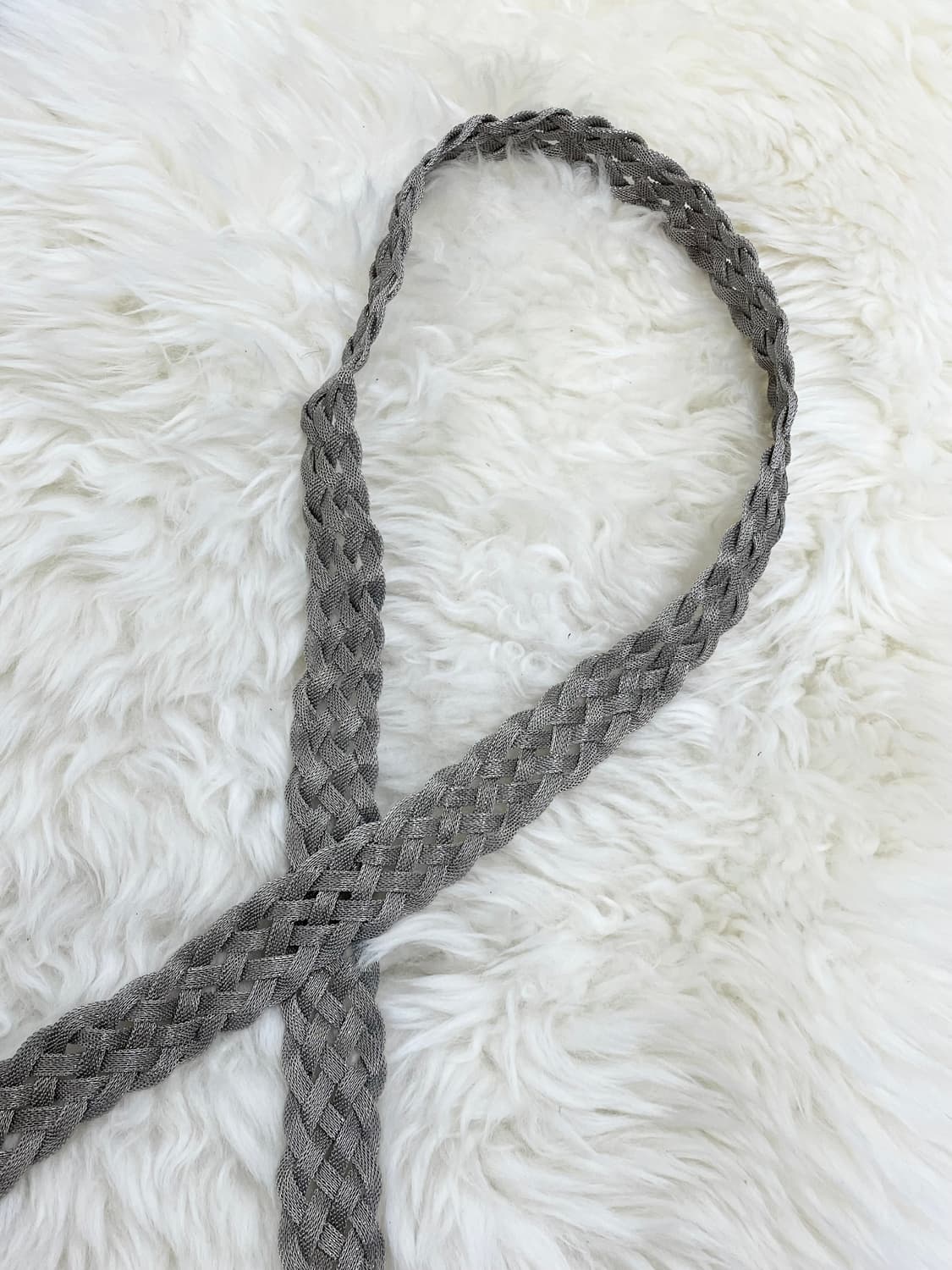 락시크 실버 위빙 버클 벨트 상품이미지5