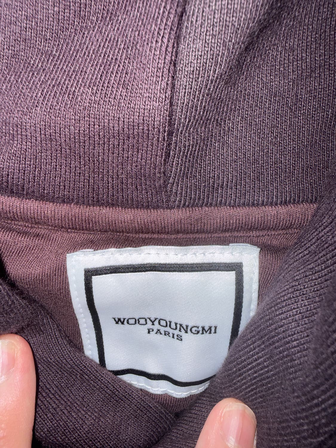 우영미 백로고 후드티 상품이미지3