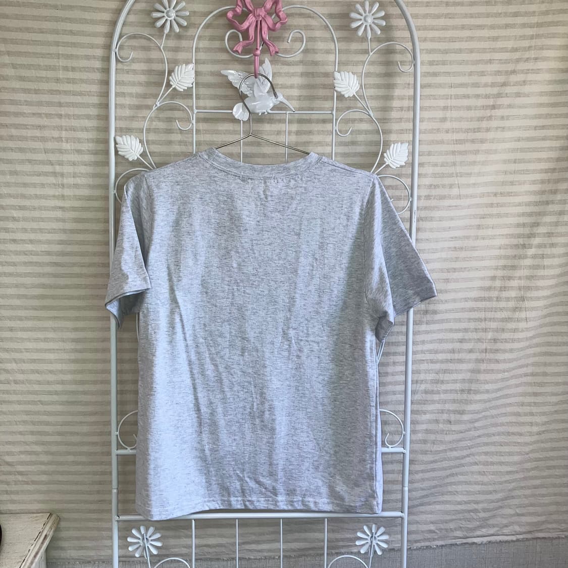 빈티지 멜란지 레터링 반팔 티셔츠 y2k 스트릿 갸루 펑키460  상품이미지2