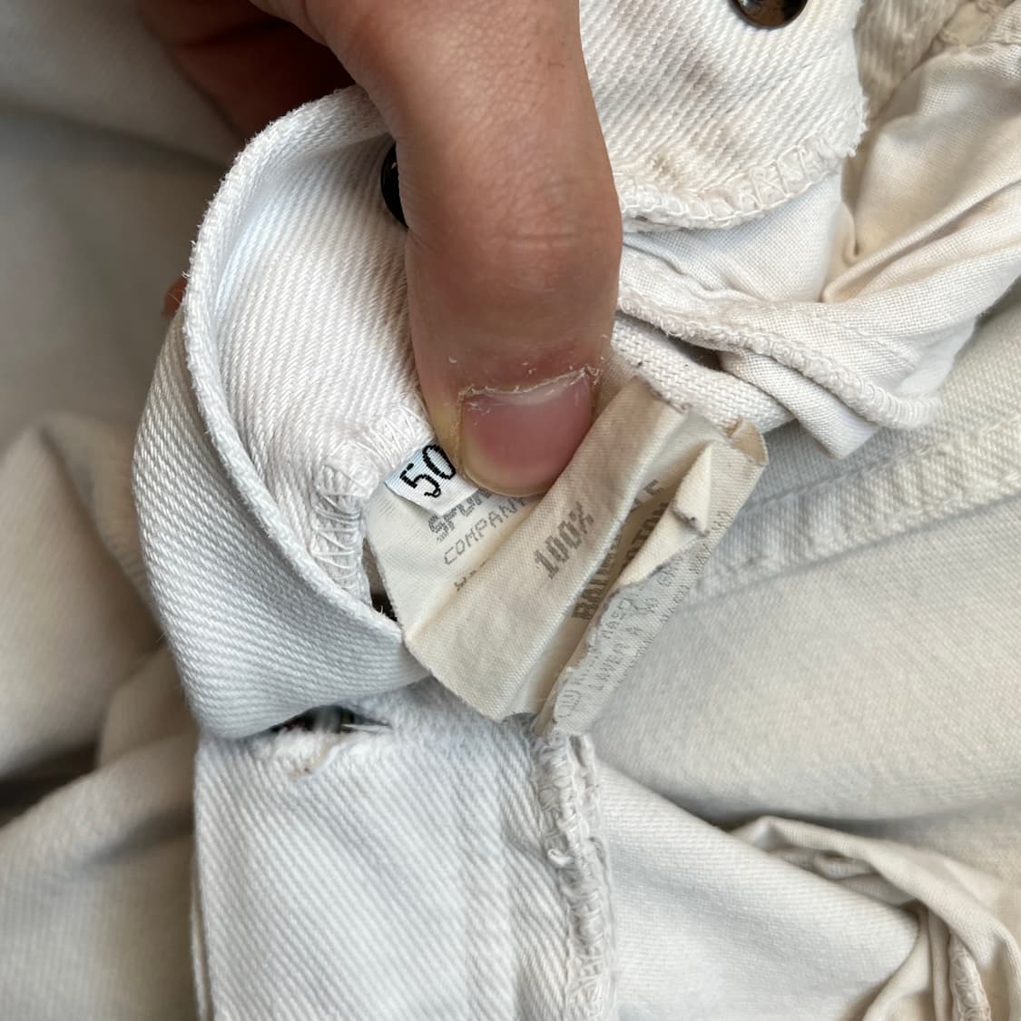 [33] 90s 스톤 아일랜드 그린엣지 크림 진 상품이미지9