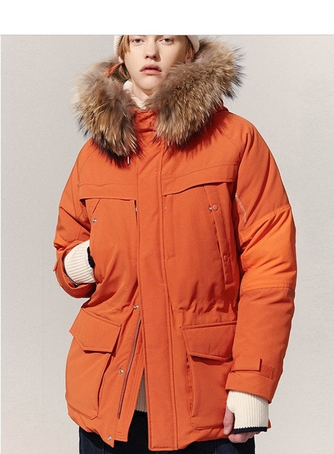 라이풀 쉘퍼 덕다운 패딩 점퍼  상품이미지1