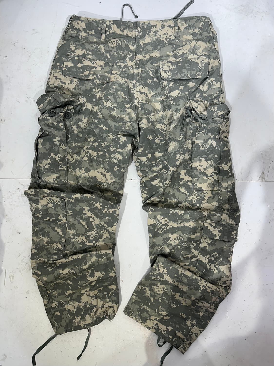 빈티지 카키 미군 밀리터리 와이드 카고 팬츠  상품이미지5