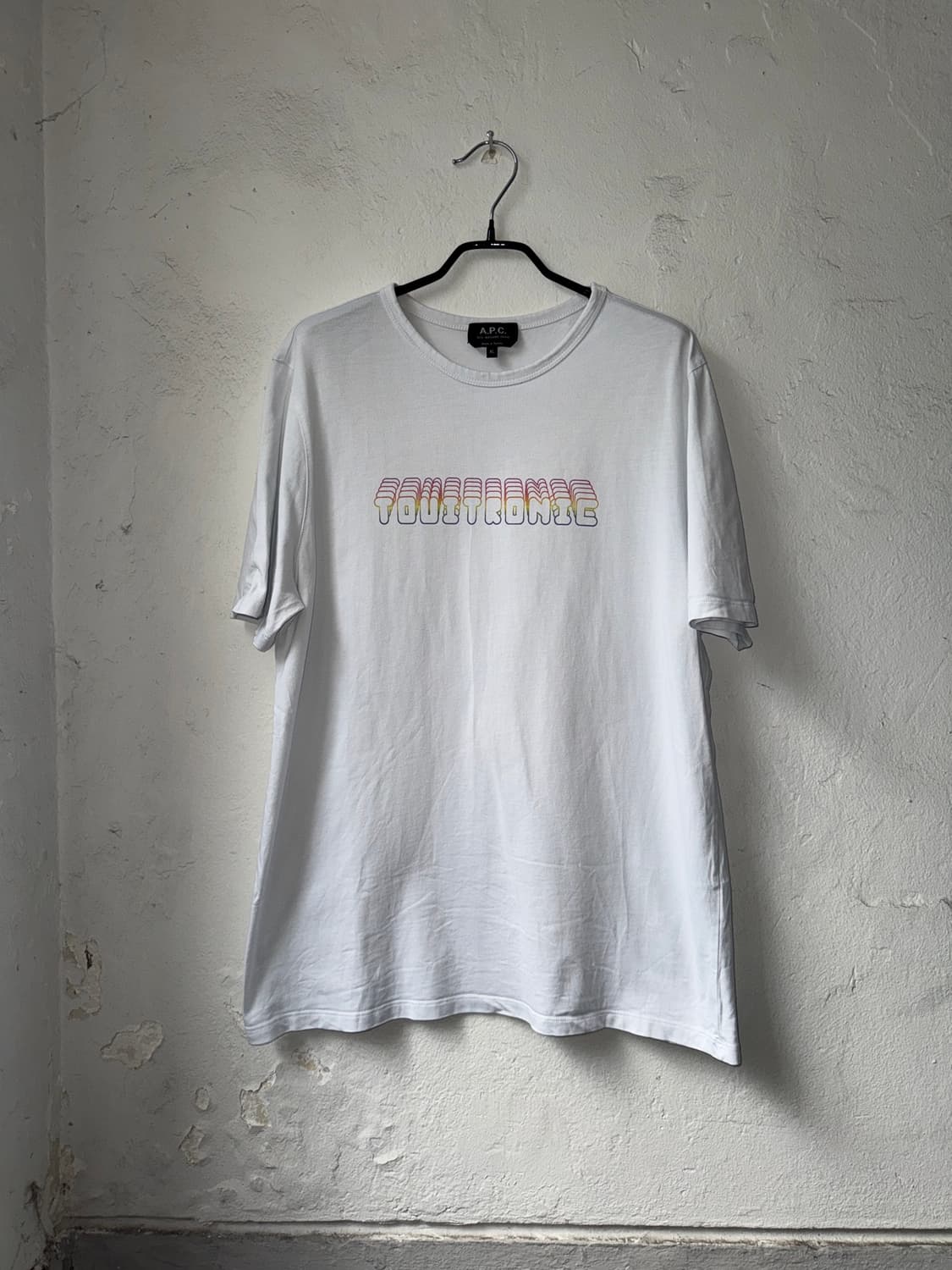 [XL]A.P.C. 아페쎄 화이트 반팔티셔츠 상품이미지1