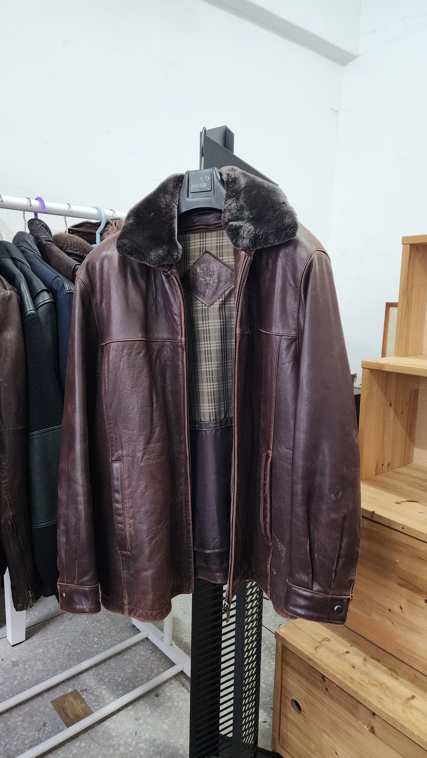 인디안(INDIAN) 양가죽 봄버 자켓 상품이미지3