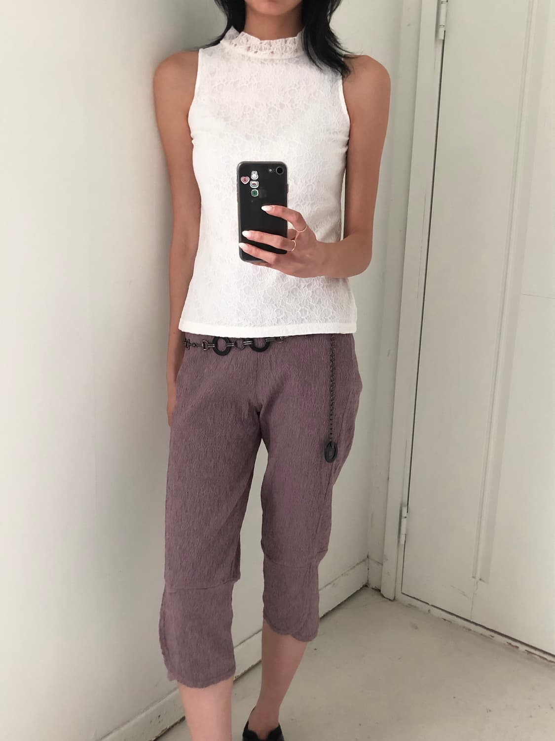 일본빈티지 레이스 민소매 상품이미지4