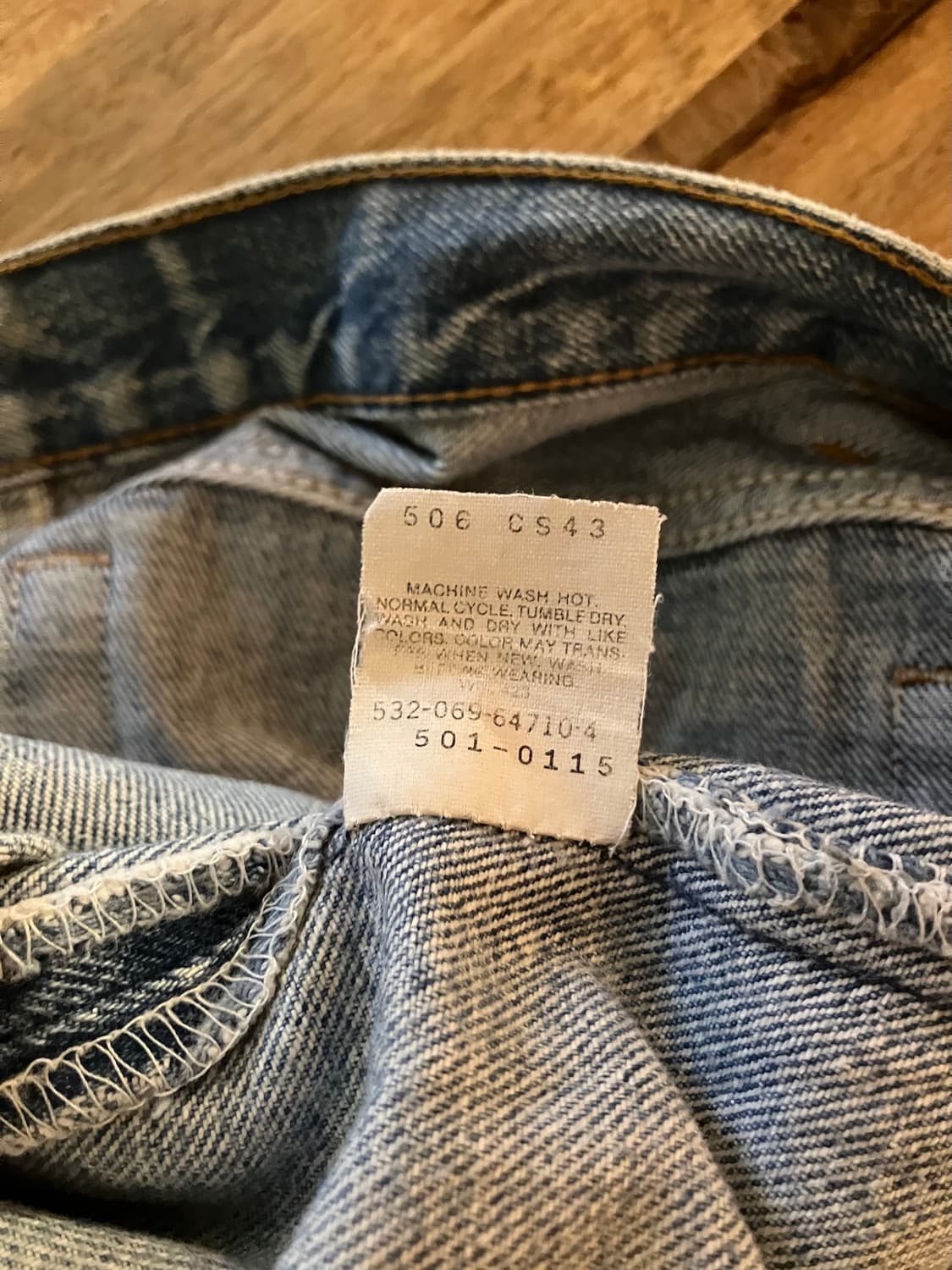 80s USA 빈티지 리바이스 501 데님 팬츠 상품이미지10