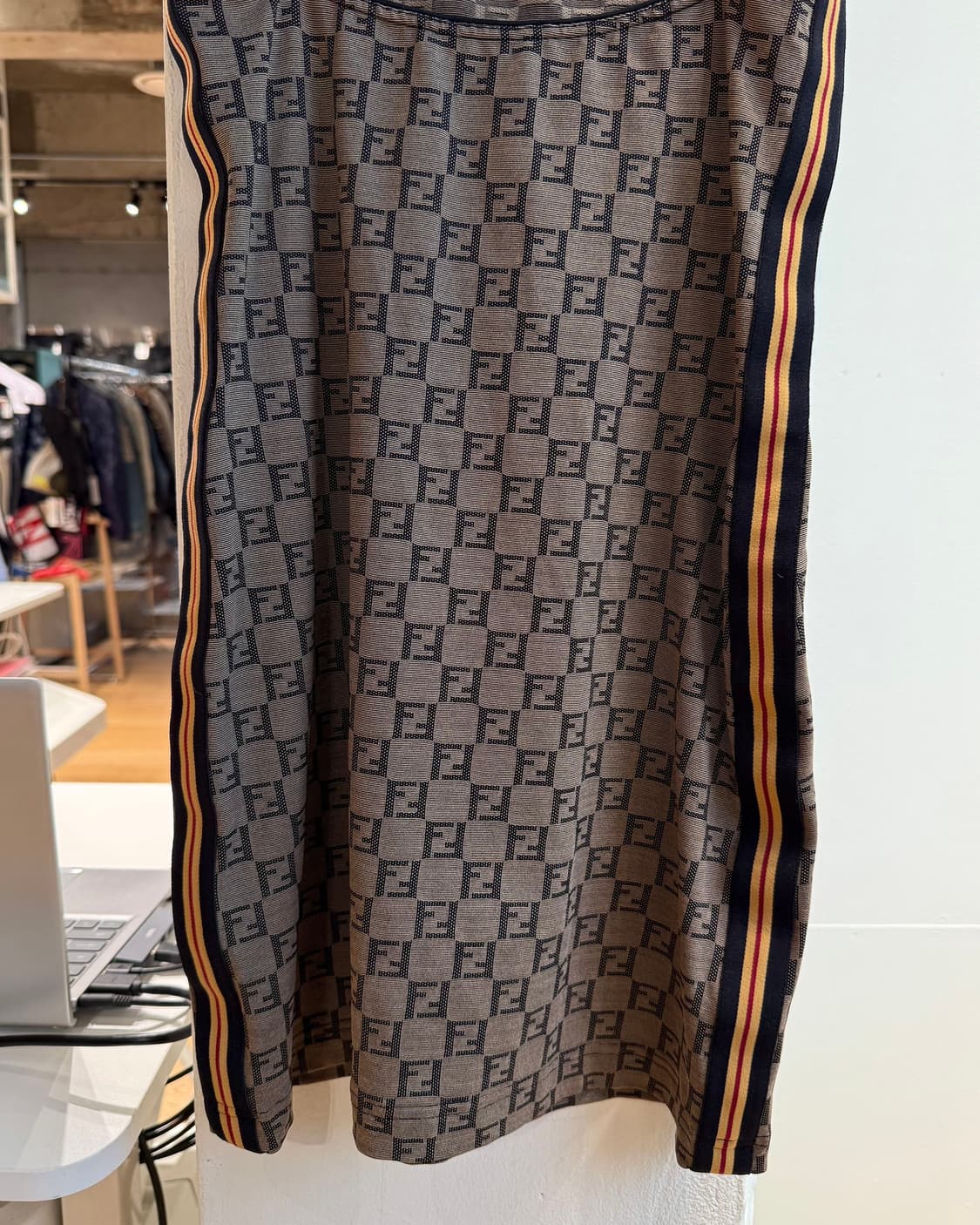 펜디 브라운 주카 슬리브리스 원피스  상품이미지7