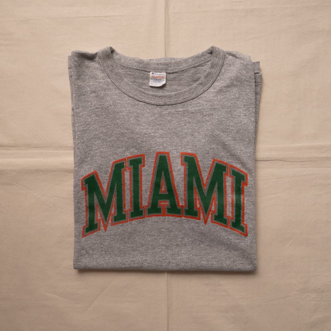 80s Champion ’MIAMI’ T shirt XL(100-105) 상품이미지9