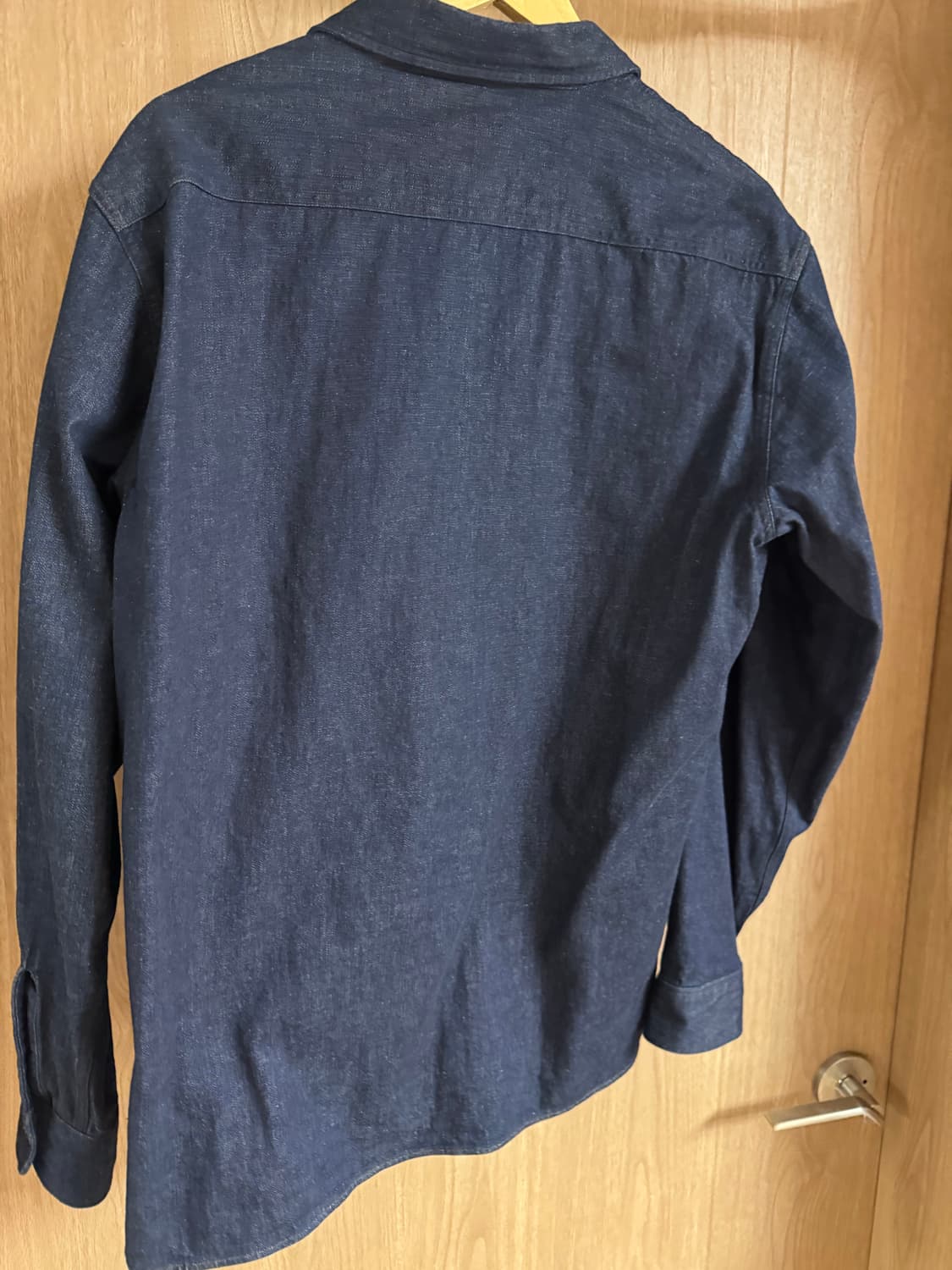 더블알엘(RRL) 인디고 코튼 리넨 데님 워크 셔츠 L사이즈 상품이미지3
