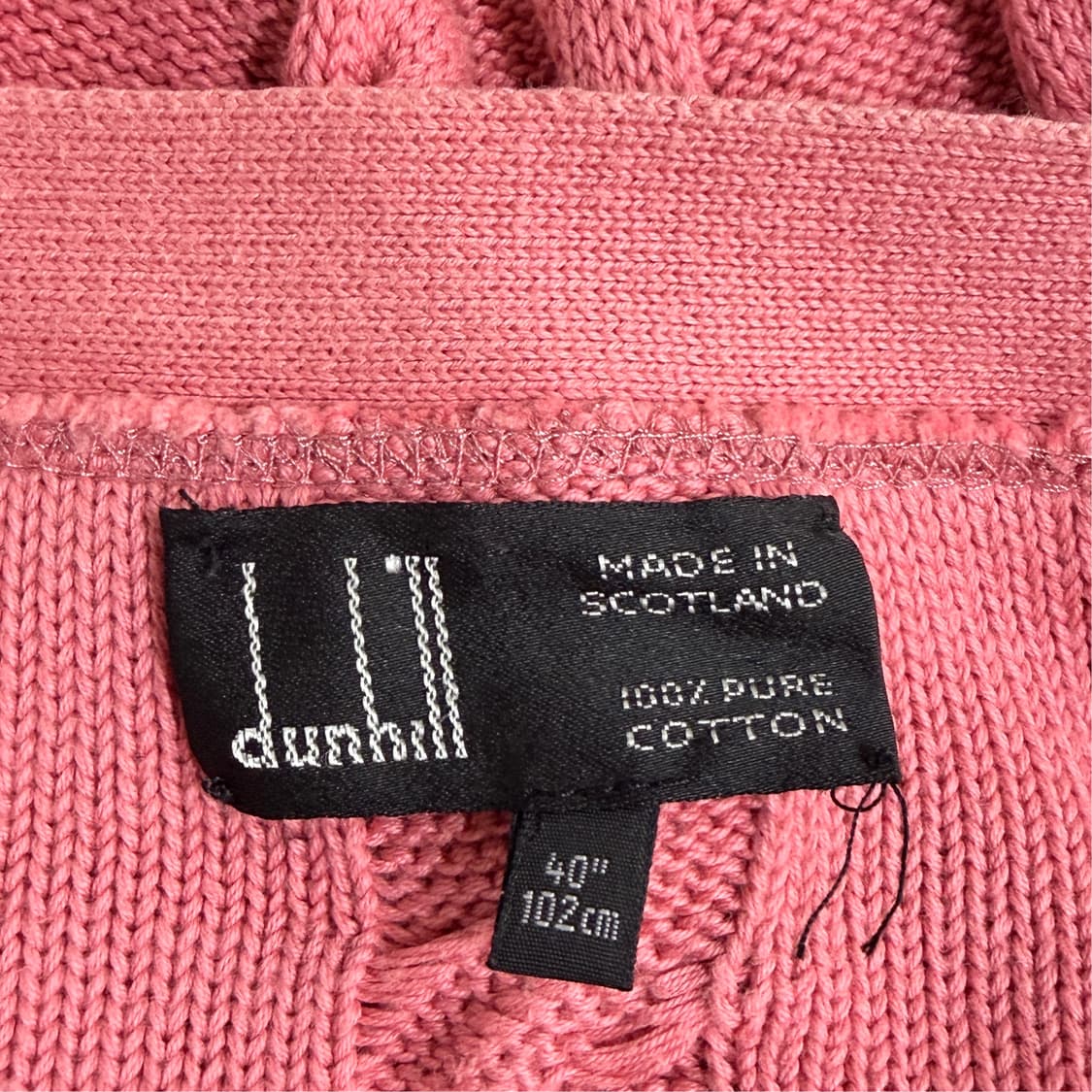 [40] 던힐 꽈배기 니트 가디건 핑크  상품이미지6