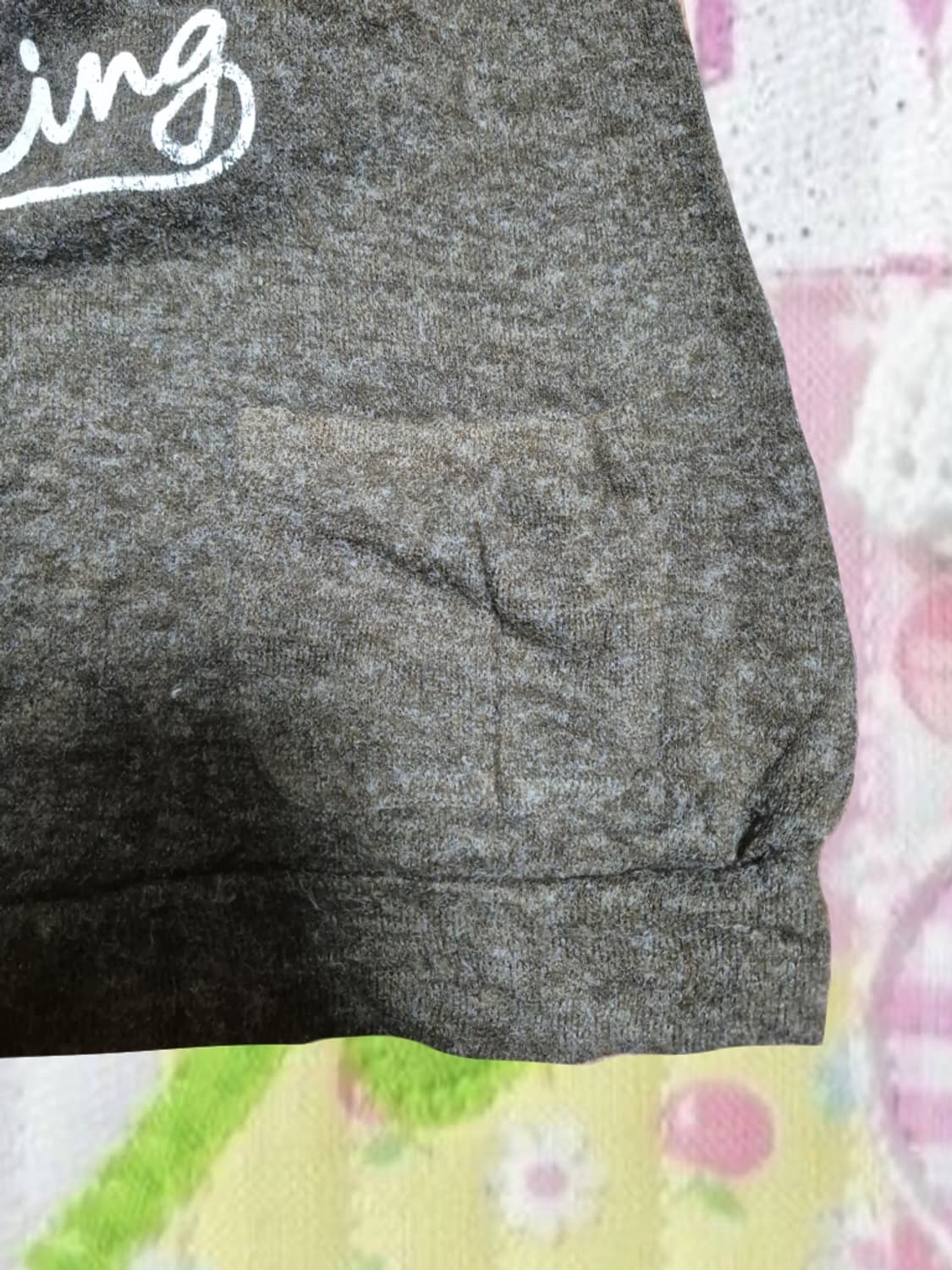 일본 빈티지 모리걸 라떼갸루 니트 블라우스 단추 만두 주머니 갸루깔 상품이미지4