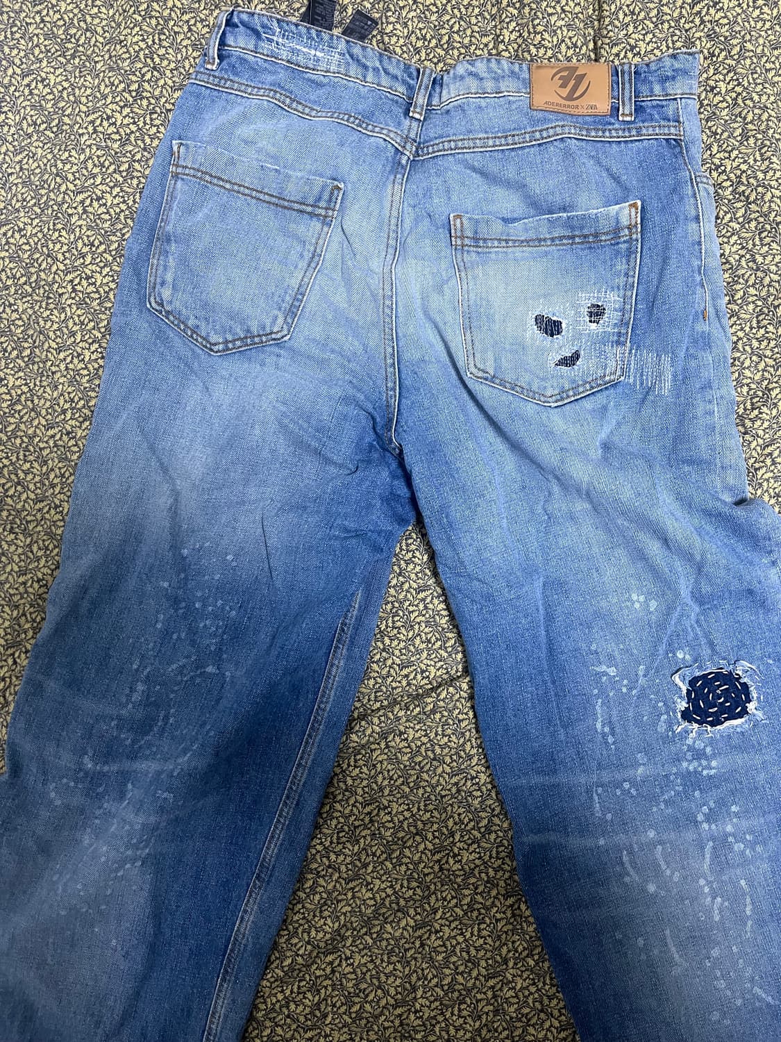 아더에러 자라 패치워크 바지 42사이즈 상품이미지3