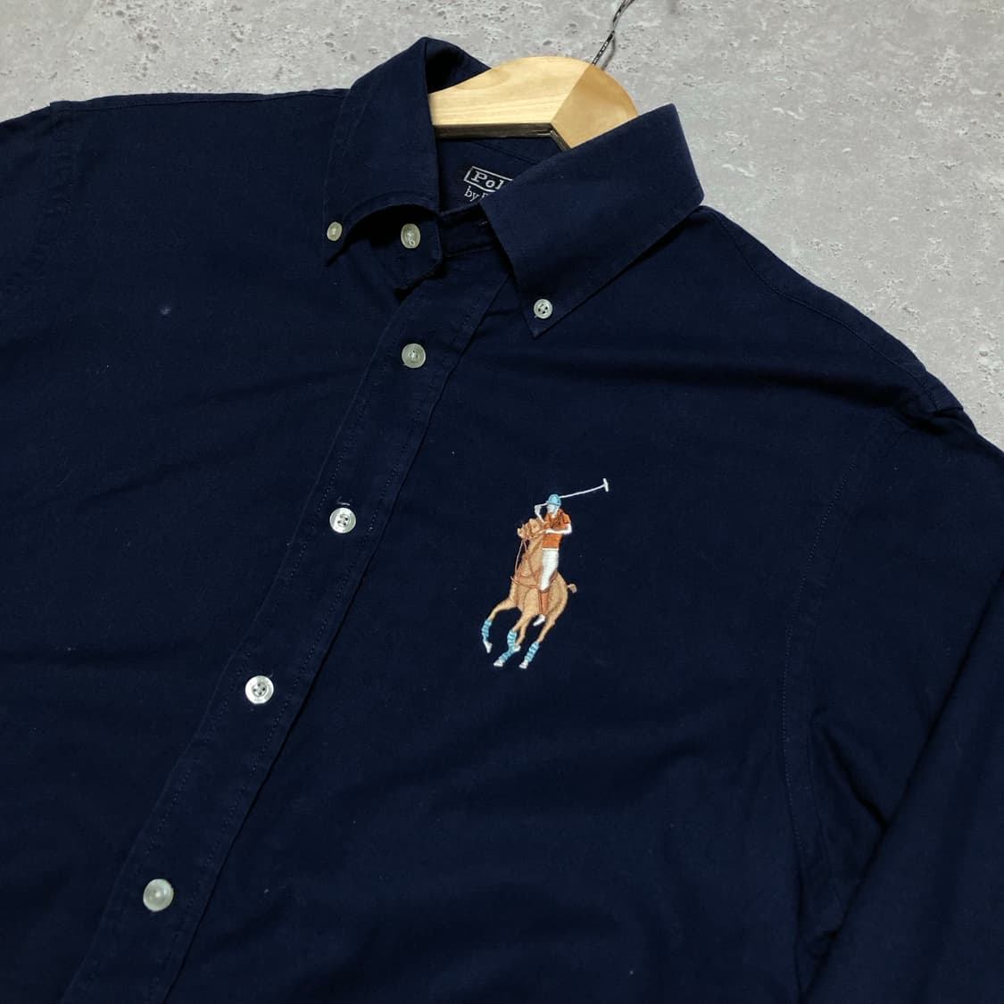 폴로 빅포니 셔츠 네이비 옥스퍼드 상품이미지2
