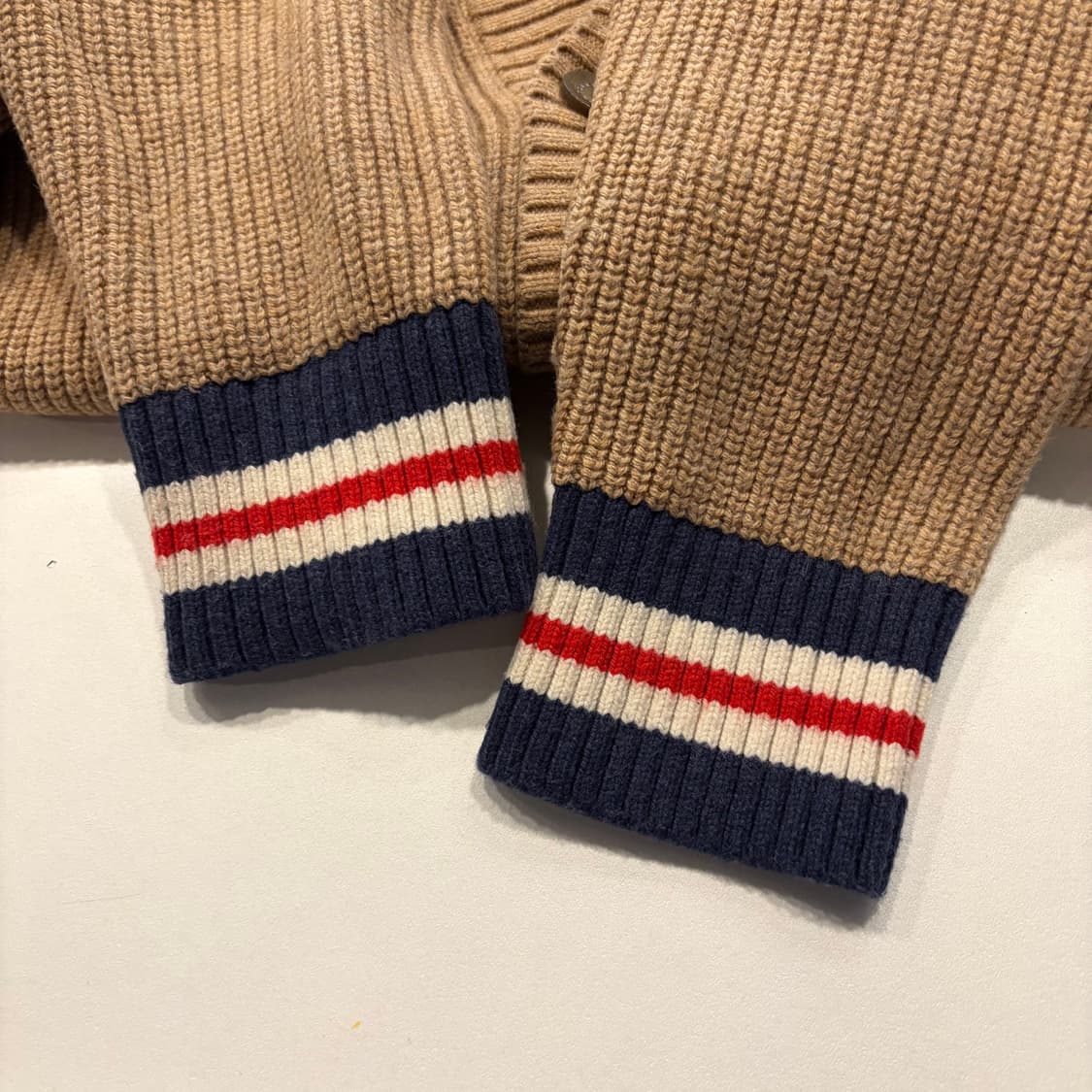 [XL] 타미힐피거 타미진스 베이지 니트 가디건 D380 상품이미지6