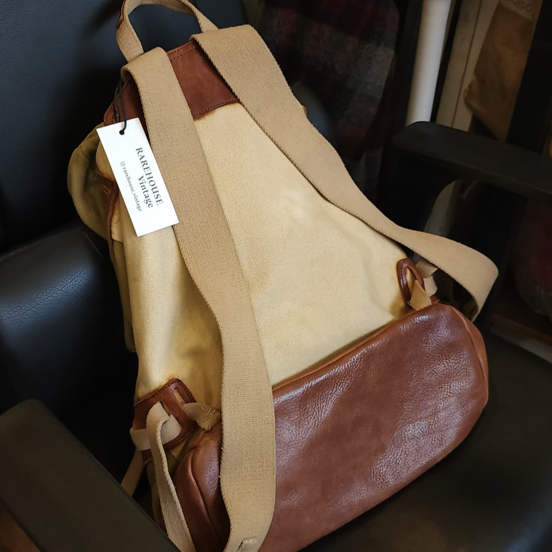 폴로 캔버스 레더 백팩 마운틴 백팩 랄프로렌 럭비 라인 상품이미지4