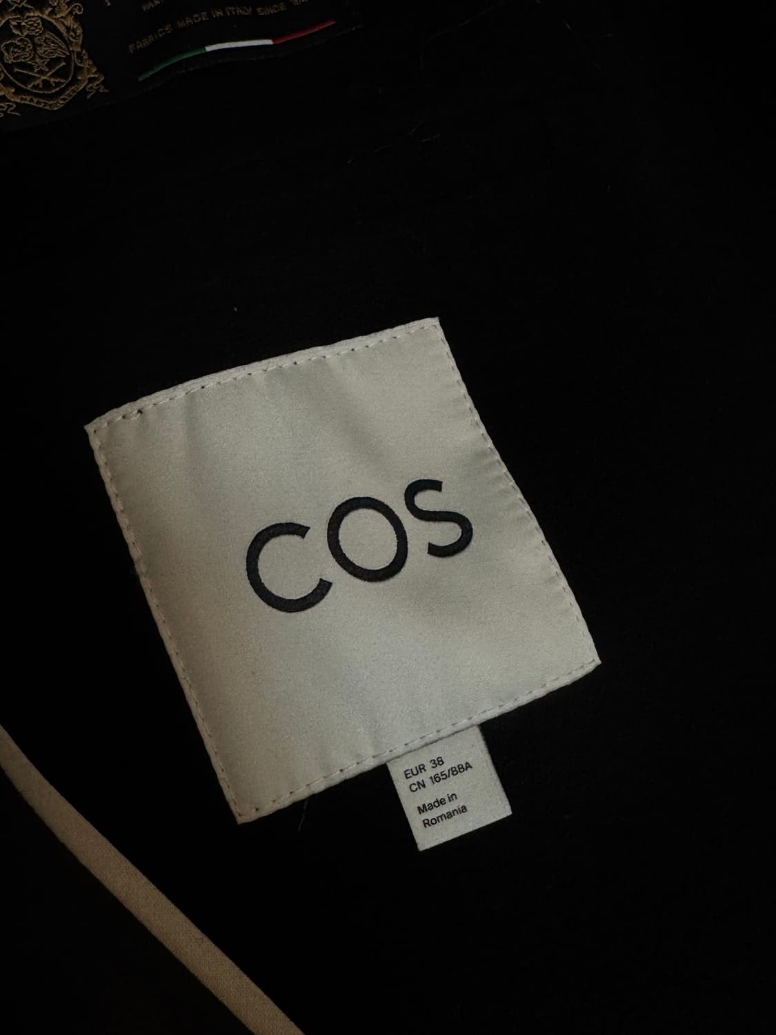 [38] 코스 cos 더블 브레스트 코트 블랙 상품이미지7