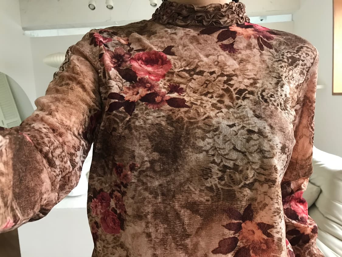 vintage flower pattern top 상품이미지6