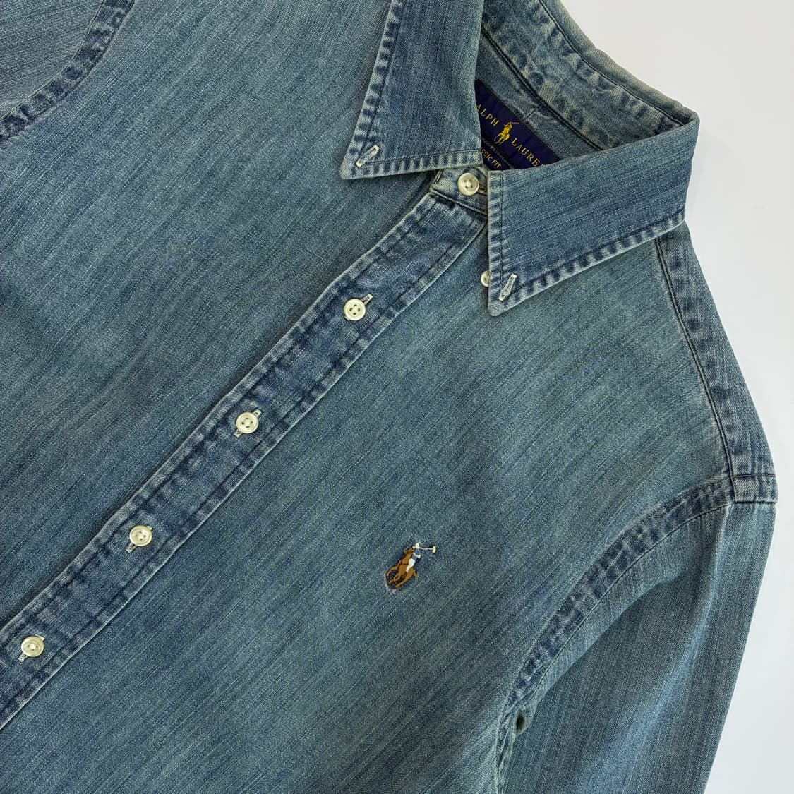 Polo 폴로 랄프로렌 데님 샴브레이 셔츠 상품이미지3