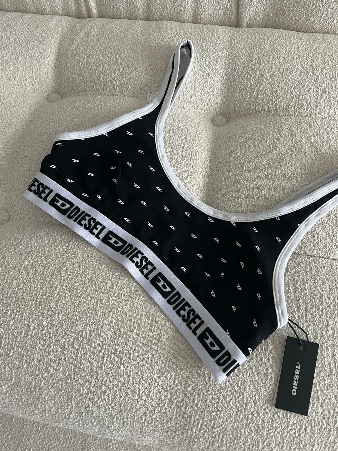 디젤 로고 브라 탑  상품이미지1