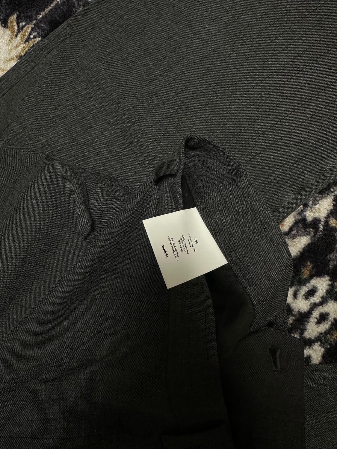 머듈 슬랙스 스트라이프 그레이 4사이즈 상품이미지2