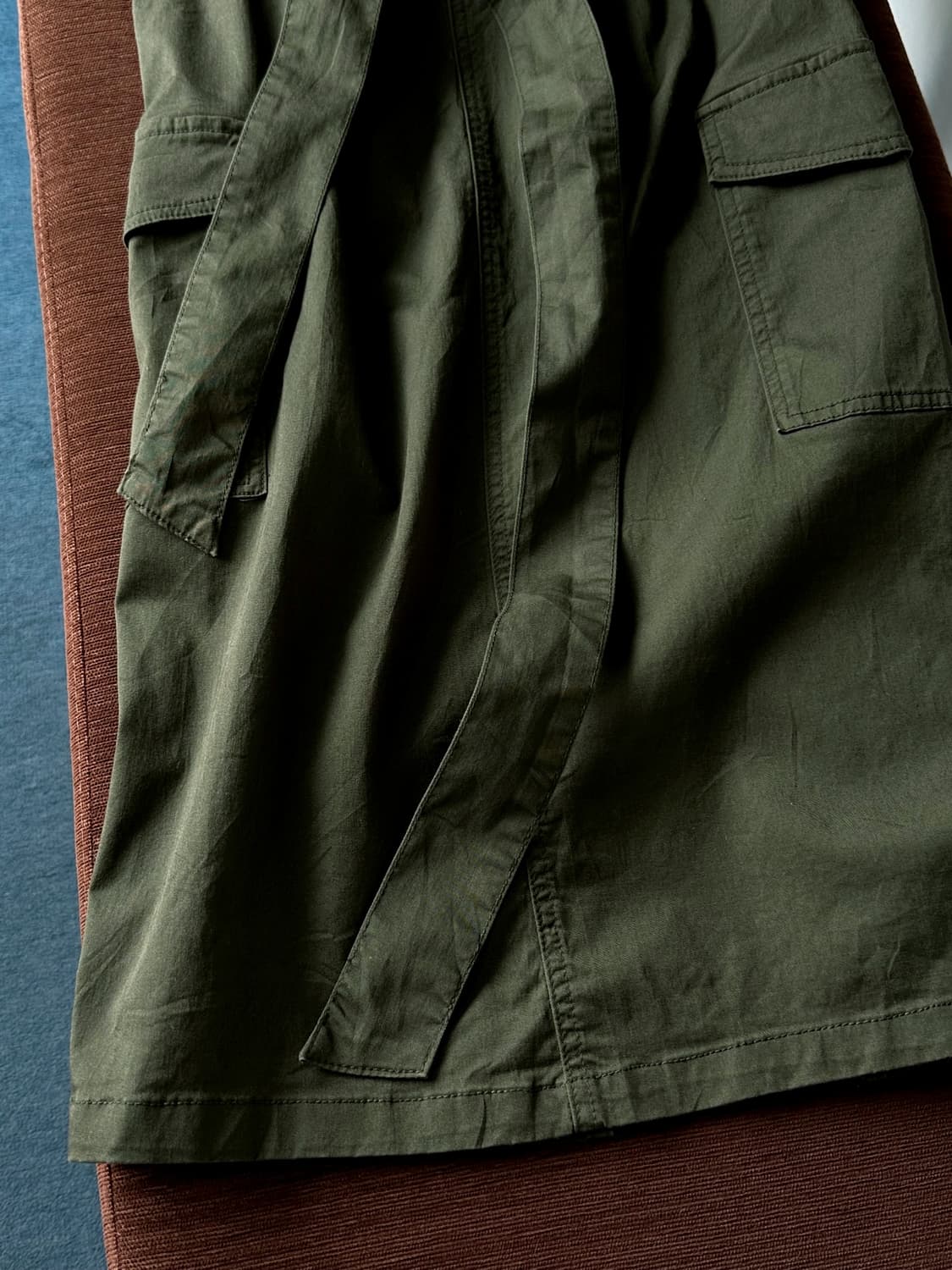 Cotton blend cargo design mid skirt 상품이미지3