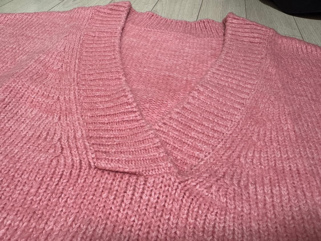 오버사이즈 니트조끼 상품이미지2