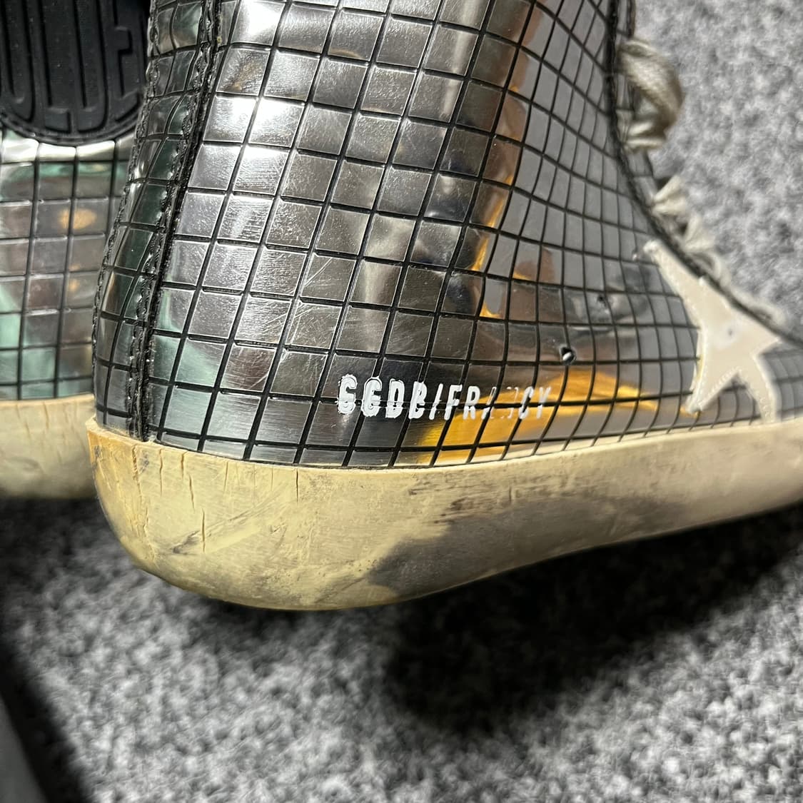 골든구스 GGDB 하이탑 스니커즈 실버 38 상품이미지3