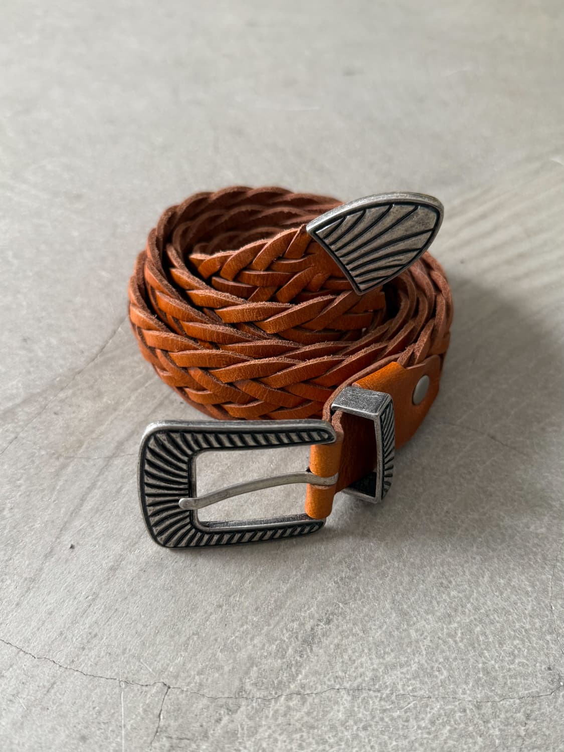 Vintage Western Leather Belt 상품이미지1
