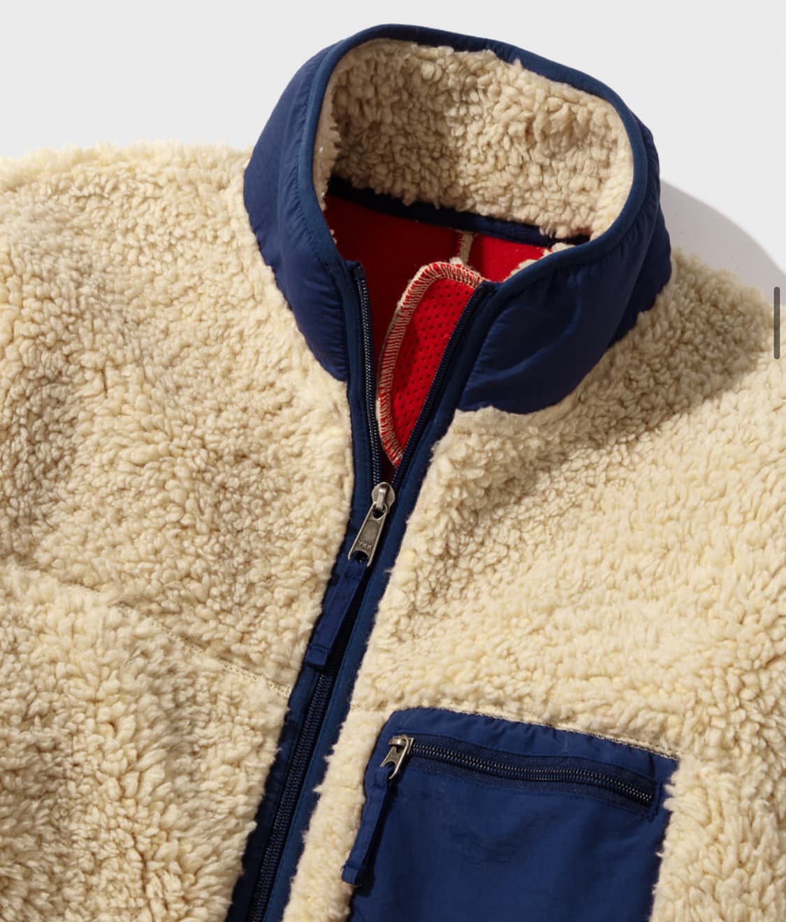 새상품))아웃스탠딩 울 플리스 마운틴 자켓 베이지 L(105~110) 상품이미지3