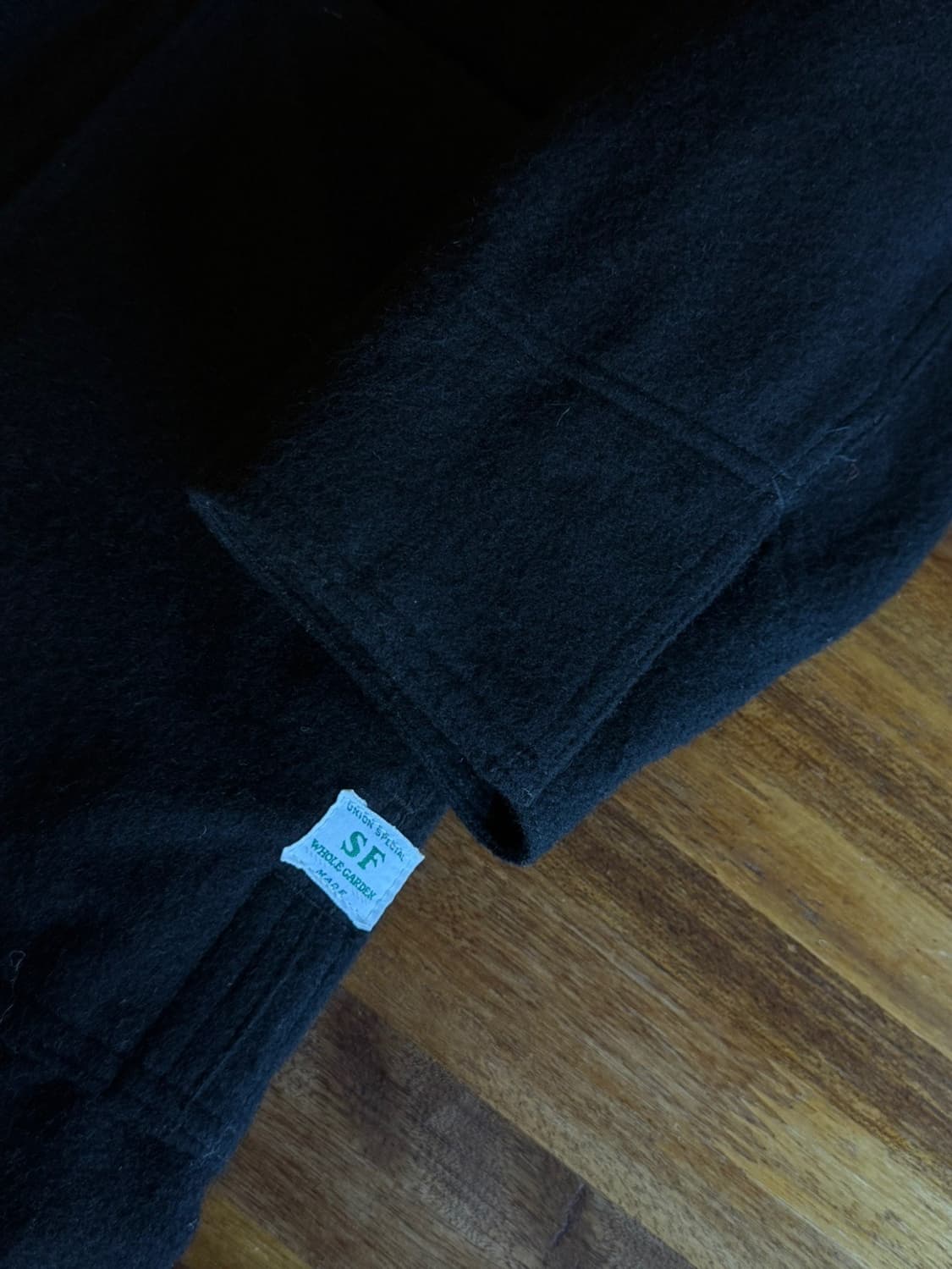 사사프라스 헤비멜톤울 코트 100 상품이미지8