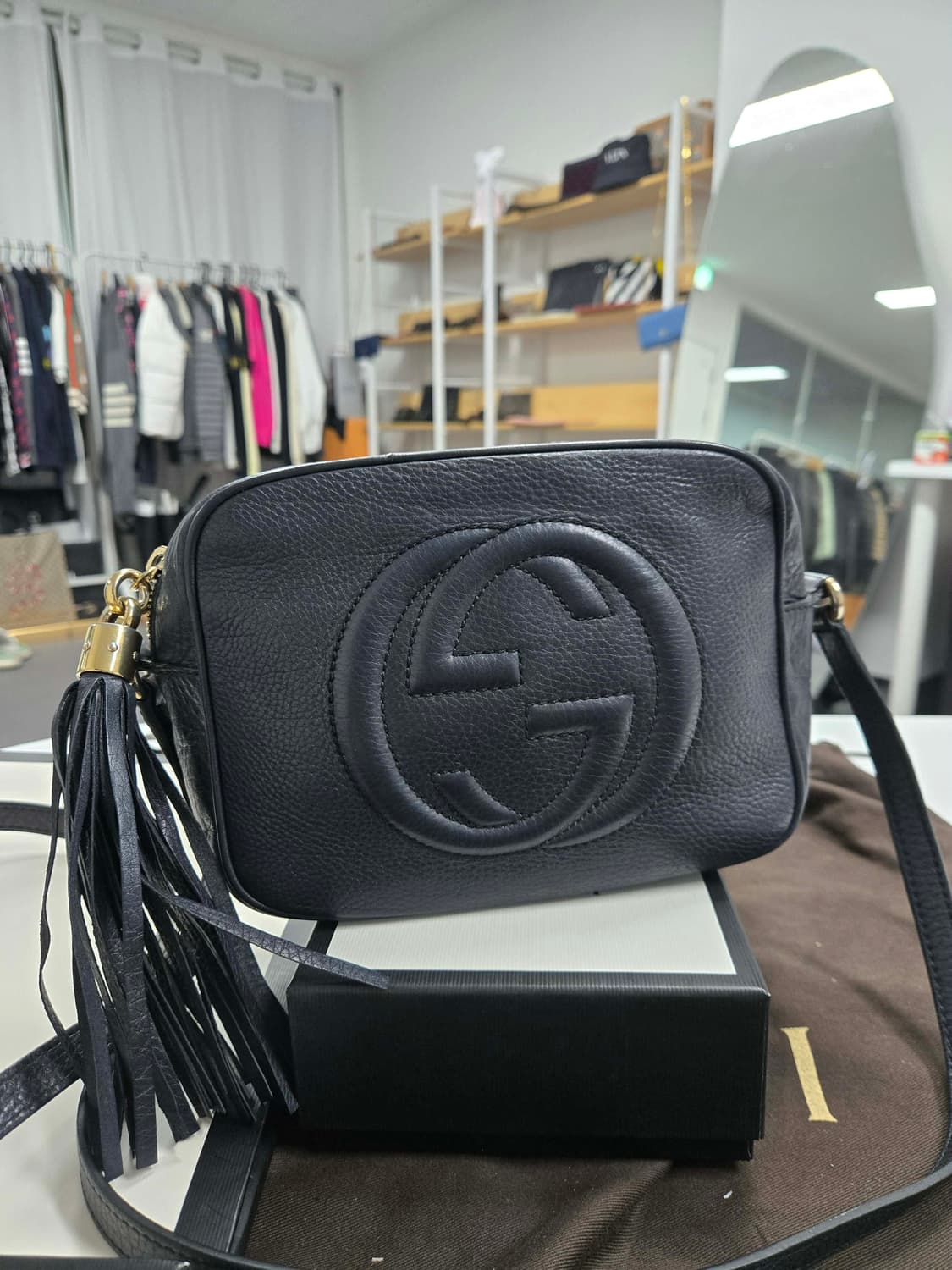 [A급컨디션]구찌 테슬 소호 숄더백 상품이미지1