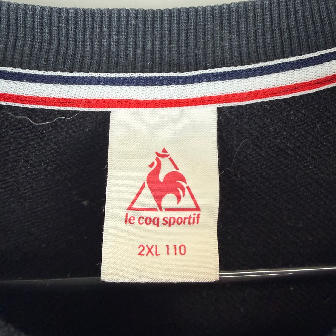 110) 르꼬끄 로고 맨투맨 블랙 상품이미지3