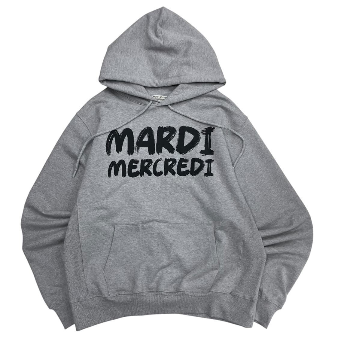 마르디 메르크디 센터 페인팅로고 그레이 후드 상품이미지2
