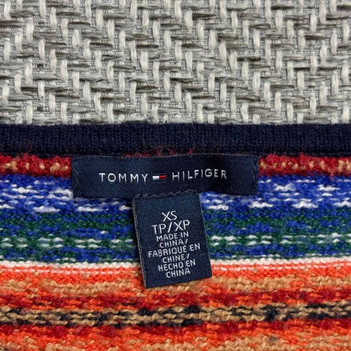 타미힐피거 페어아일 넥지퍼 니트 v1708 상품이미지6