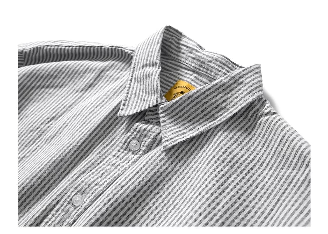 ️️️♦️ RODY2 / 오가닉 코튼 재패니즈 스트라이프 옥스포드 셔츠 상품이미지8