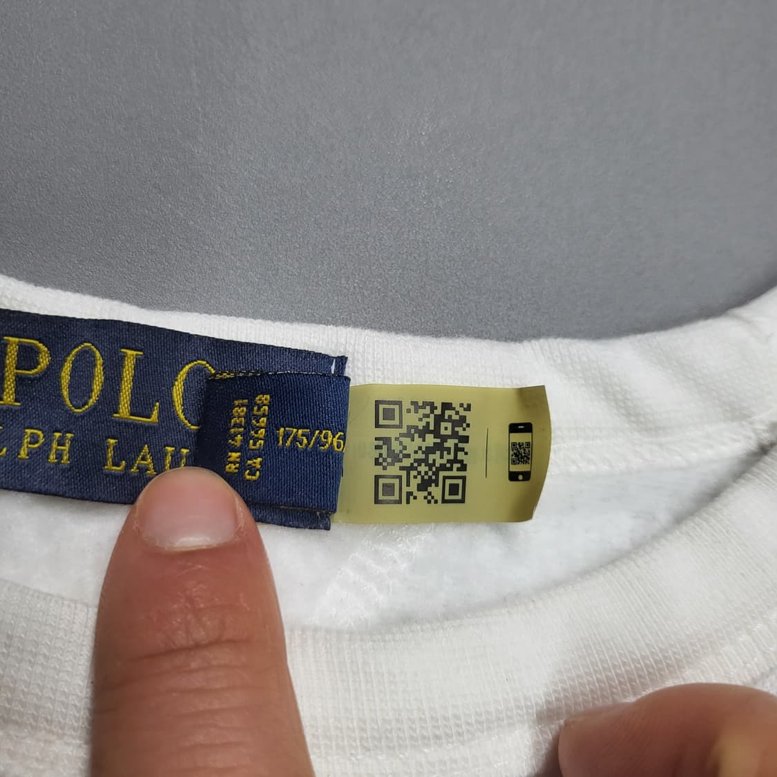 폴로 랄프로렌 신형 qr 맨투맨 m 화이트 상품이미지4