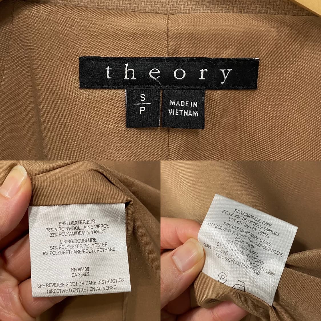 띠어리 버진 울 더블 코트 상품이미지7