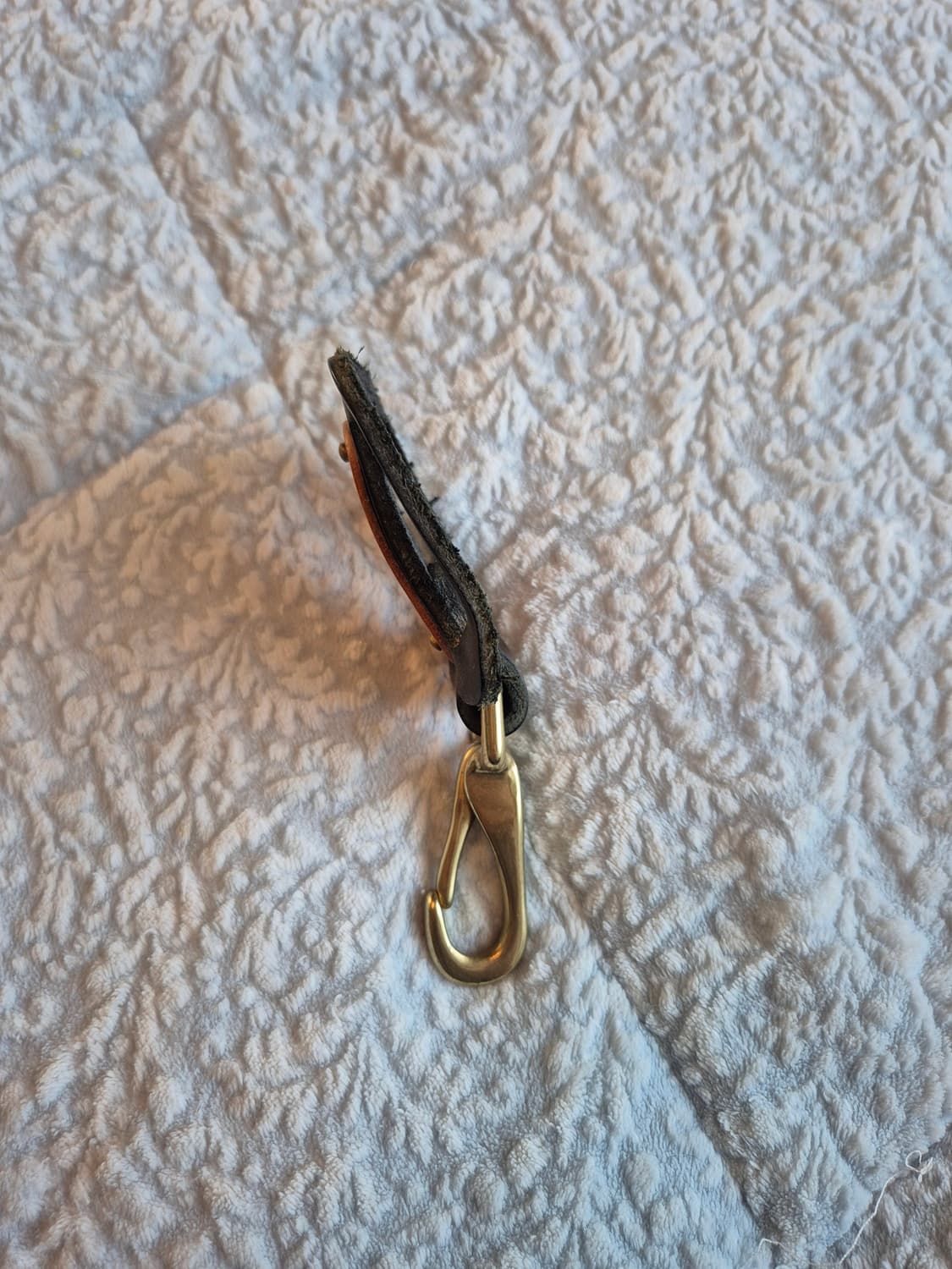 소가죽 벨트걸이 키링커넥터 (황동 부자재) 상품이미지2