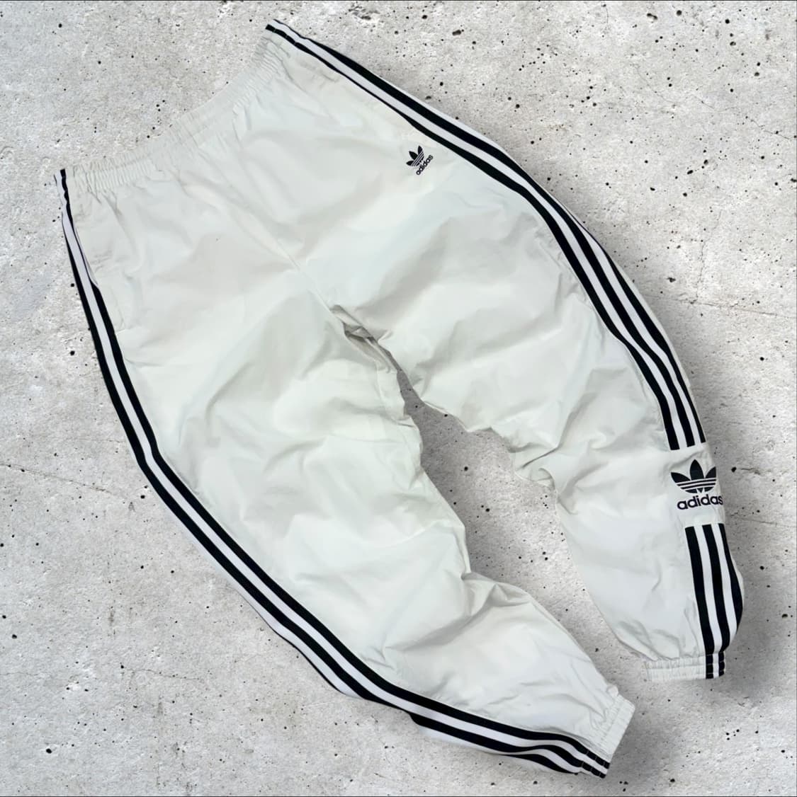 [M] 아디다스 락업 3선 트레이닝 바지 화이트 B296 상품이미지1