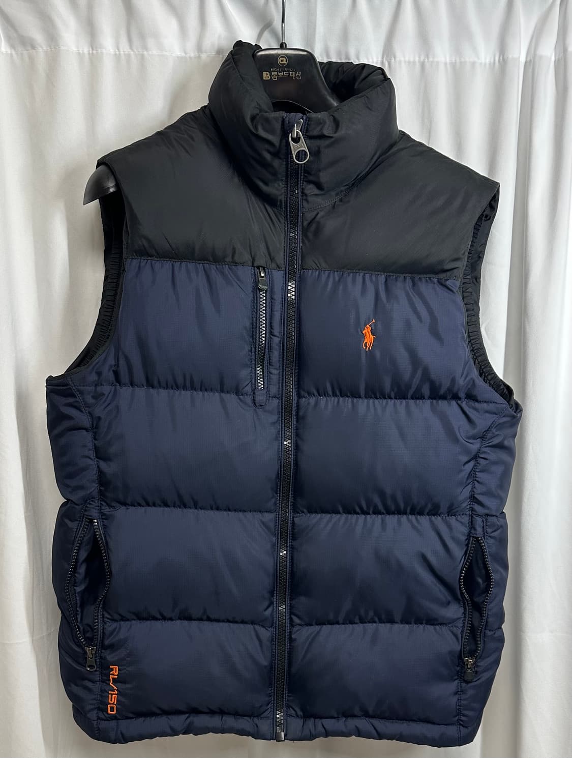 no.123 폴로 랄프로렌 RL 푸퍼네이비 패딩 조끼 M~L 상태굿 상품이미지1