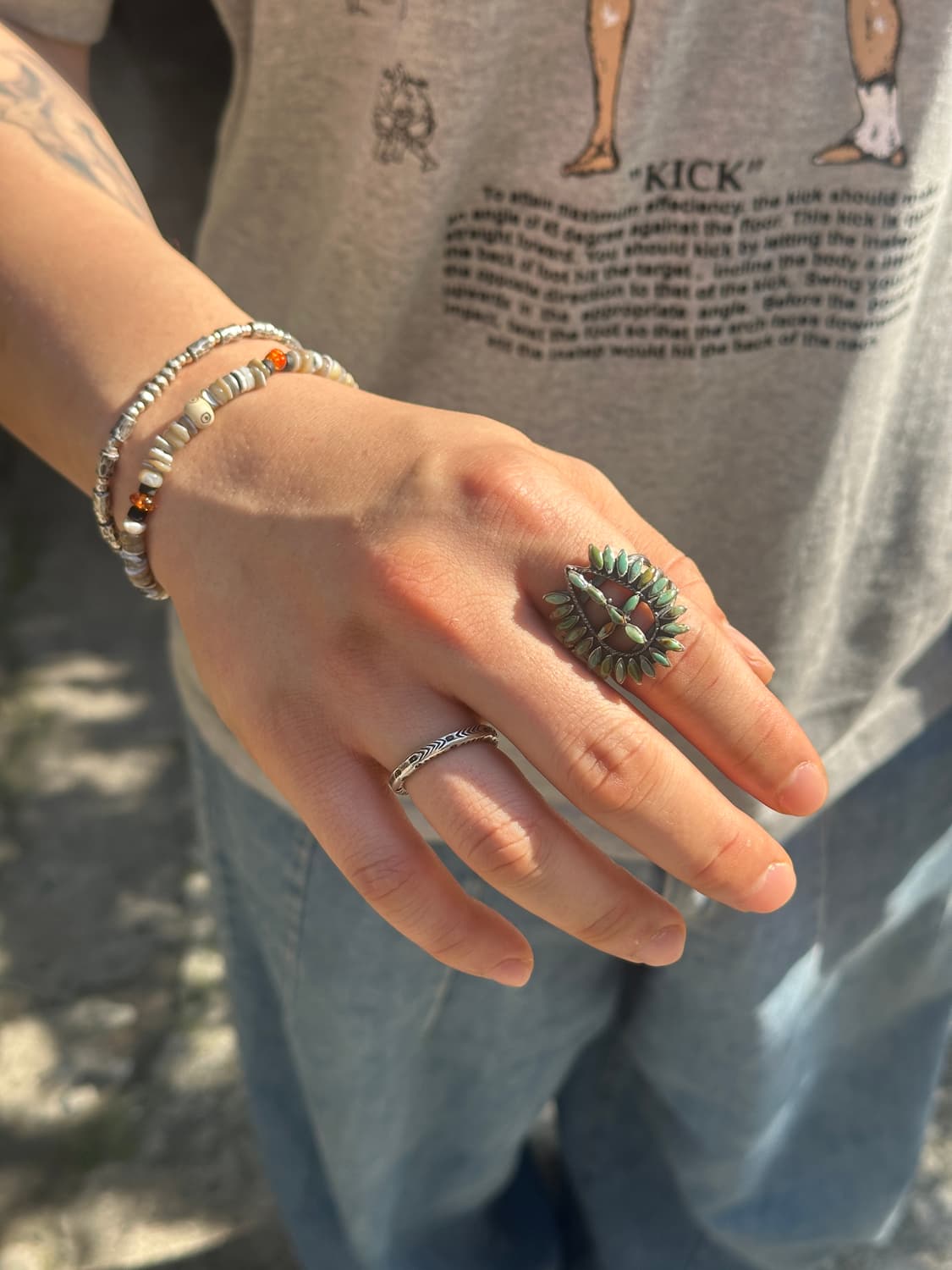 Green Turquoise Marquise Cluster Teardro 상품이미지6