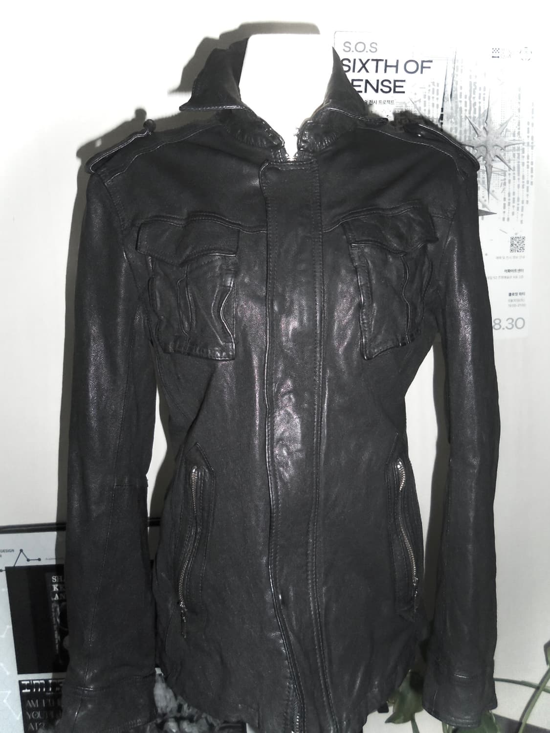 Japanese vintage leather jacket 상품이미지1