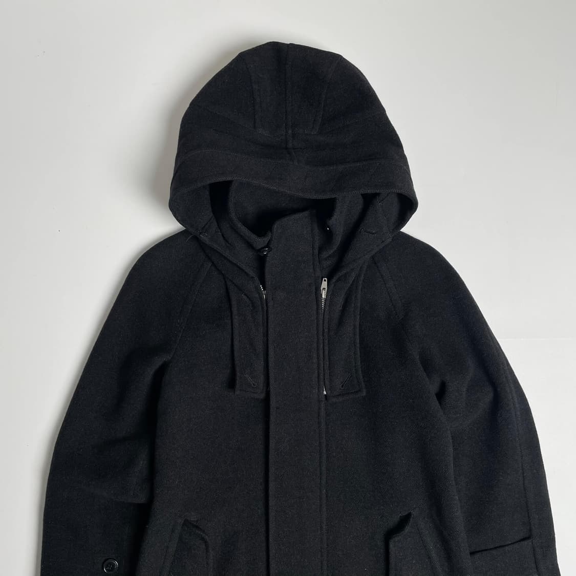 Zucca 탈부착가능한 지퍼 후드 코트 상품이미지2