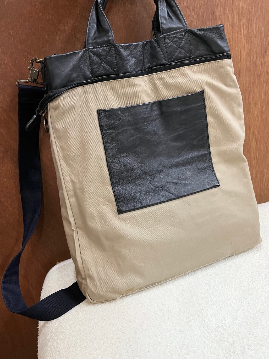 SSAMZIE 천연 소가죽 포켓 백 상품이미지9